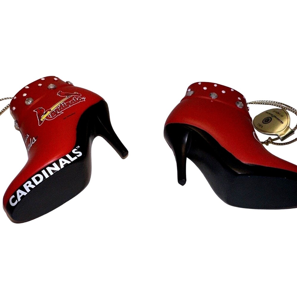 Bradford Exchange St. Louis Cardinals‎ Boot Ornament Rhinestone Decor - Picture 7 of 8